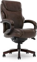La-Z-Boy - Premium Hyland Executive Office Chair with AIR Lumbar Technology - Coffee Brown - Angle_Zoom