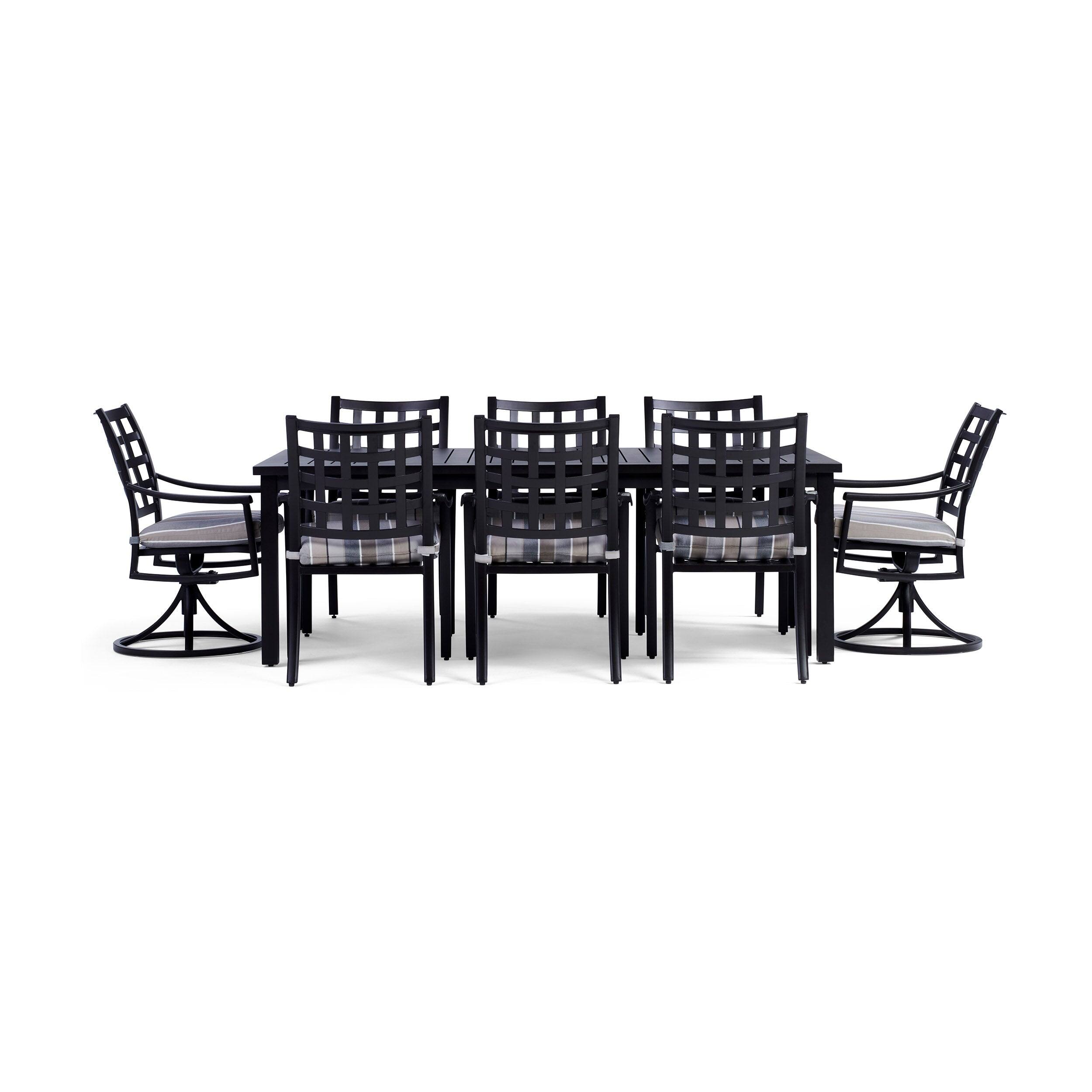 Front. Yardbird® - Lily 9 Piece Rectangular Outdoor Dining Set - Milano.