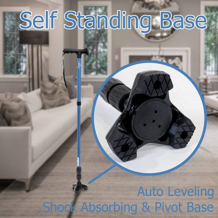 Self Standing Base  
Auto Leveling Shock Absorbing & Pivot Base