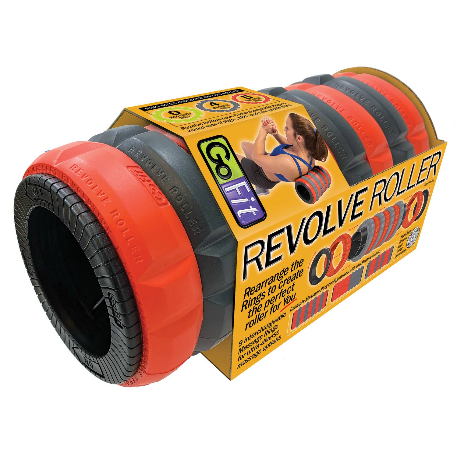 REVOLVE ROLLER

Rearrange the Rings to create the perfect roller for you

9 interchangeable Massage-Rings for ultra-massaging options

Fit

REVOLVE ROLLER

Rearrange the Rings to create the perfect roller for you

9 interchangeable Massage-Rings for ultra-massaging options