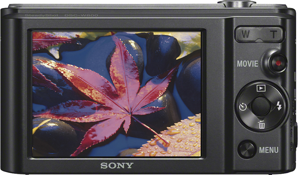 Sony Cyber-Shot DSC-W800 20.1 MP Fotocamera Digitale Compatta Bundle-Nero 