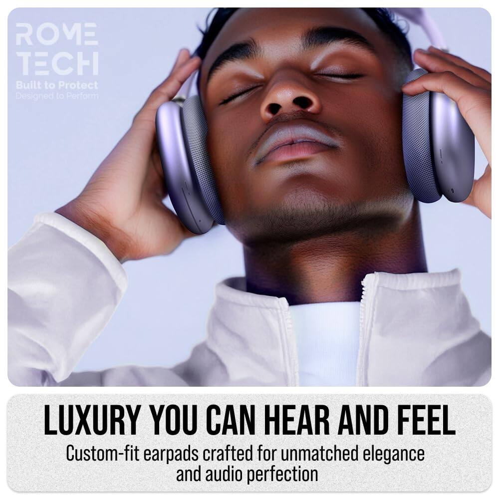 ROME TECH  
Built to Protect  
Designed to Perform  

LUXURY YOU CAN HEAR AND FEEL  
Custom-fit earpads crafted for unmatched elegance and audio perfection
