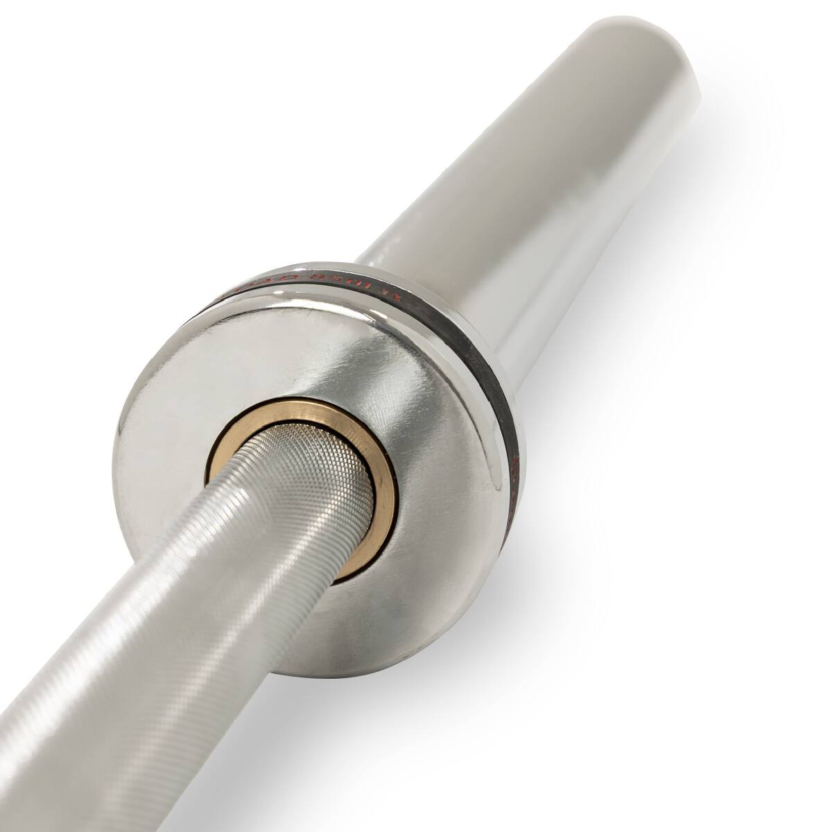 Back. Sunny Health & Fitness - 86” (7 ft) Olympic Barbell Bar with 28mm shaft diameter - Silver.