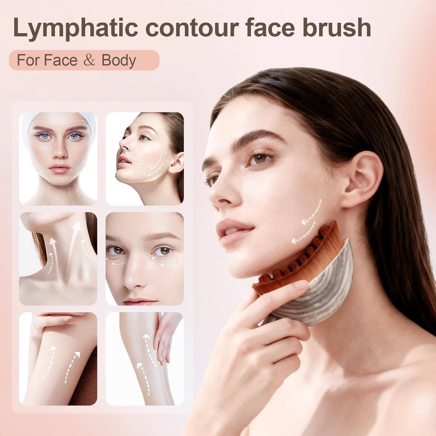 Lymphatic contour face brush  
For Face & Body