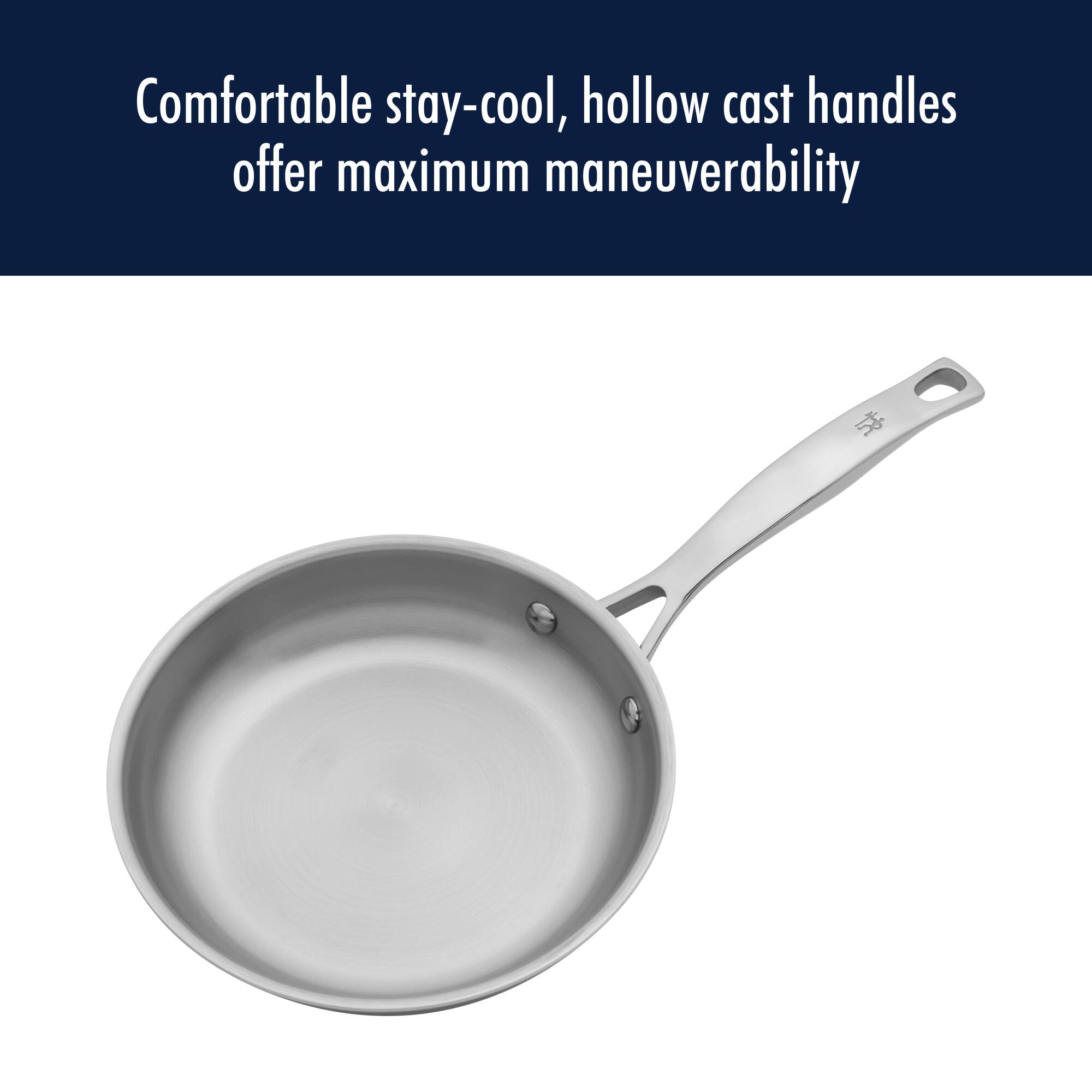 Comfortable stay-cool, hollow cast handles offer maximum maneuverability