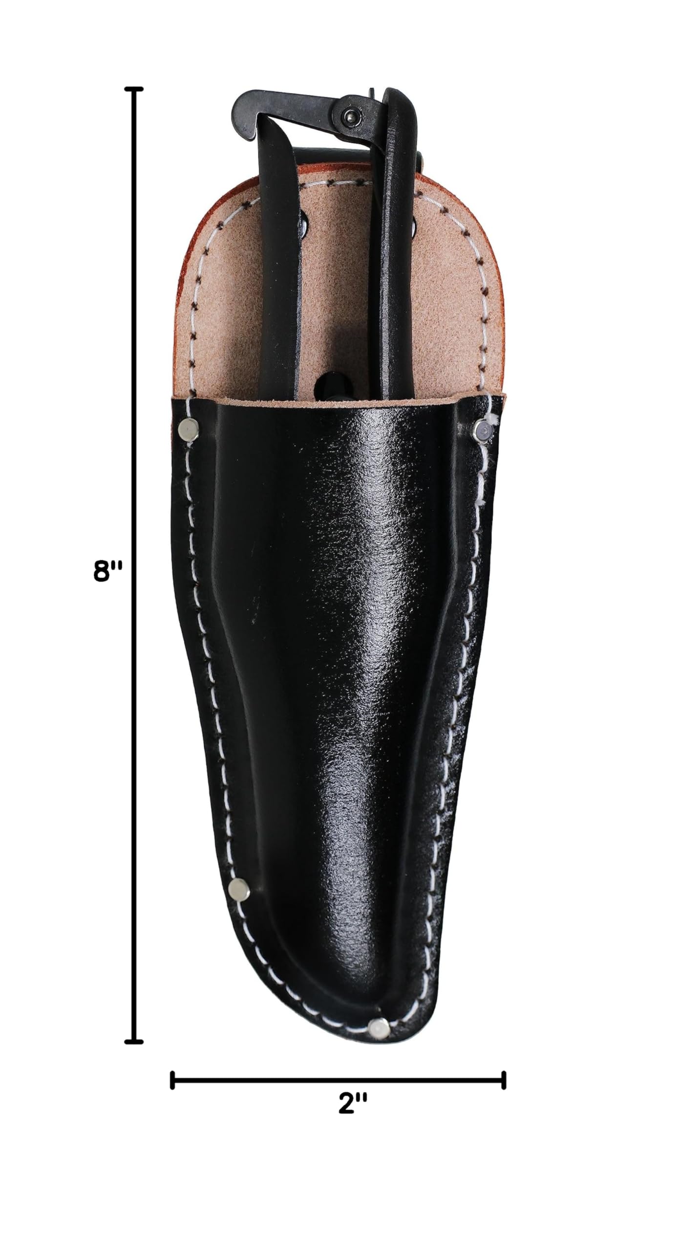 Alt View 5. JETRANSPORT - Pruning Shears For Gardening Heavy Duty 8"  Made In Professional Garden Bypass Pruners With Leather Sheath Han - Default.