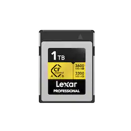 Lexar - 1TB Professional GOLD CFexpress 4.0 Type B Memory Card