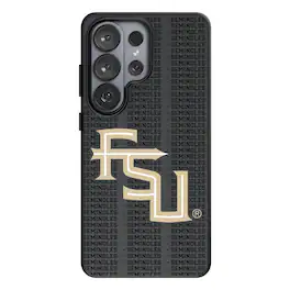 Keyscaper - NCAA - Florida State Seminoles Athletic Wordmark Galaxy Magnetic Bump Case - S25 Ultra - Black