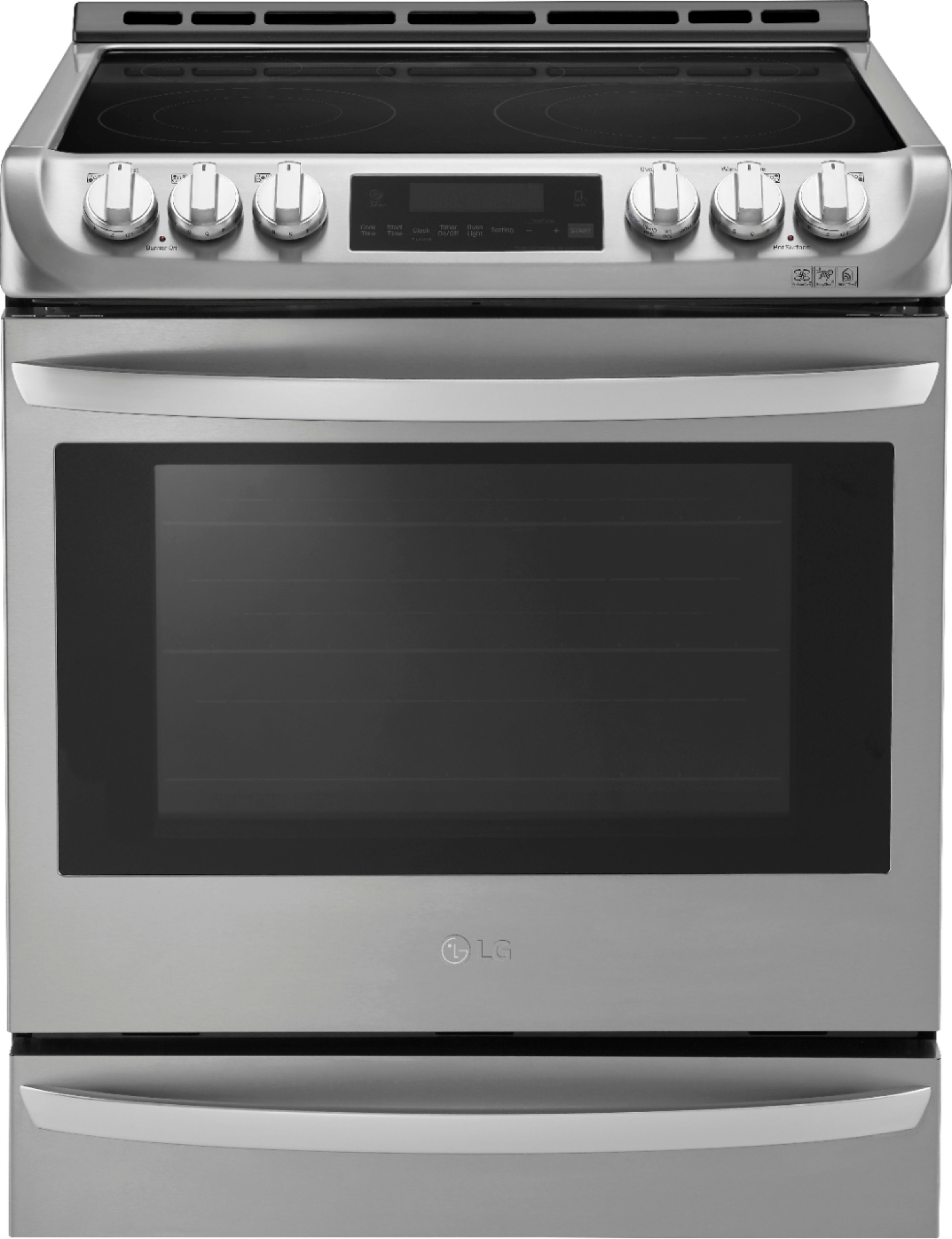 LG – 6.3 Cu. Ft. Self-Cleaning Slide-In Electric Range with ProBake Convection – Stainless steel