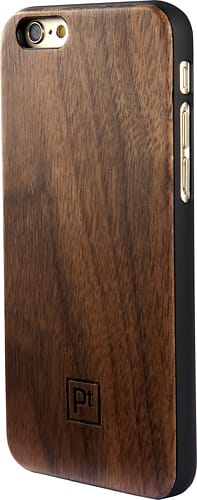 Platinum - Hard Shell Case for Apple® iPhone® 6 and 6s - Dark Brown - Larger Front