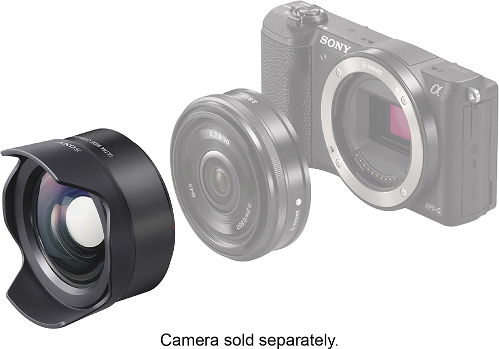 Sony Wide Converter Lens for Select E-Mount Cameras Black VCLECU2 