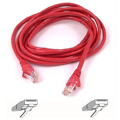 Front Standard. Belkin - Cat5e Patch Cable - Red.