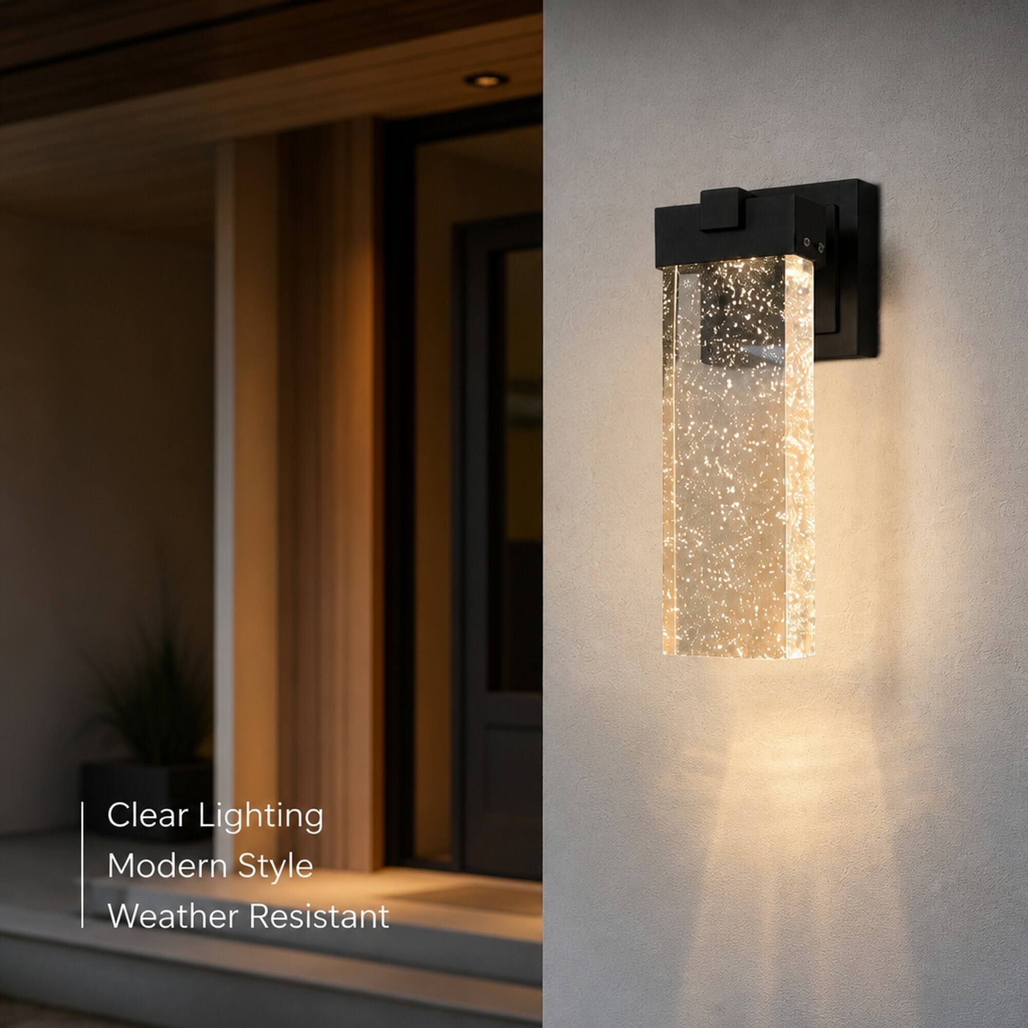 Clear Lighting  
Modern Style  
Weather Resistant