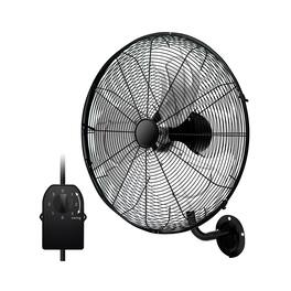 SKONYON - 20 Inch Wall Mount Fan with 3 Fan Speeds Powerful Airflow and Adjustable Tilt - Black