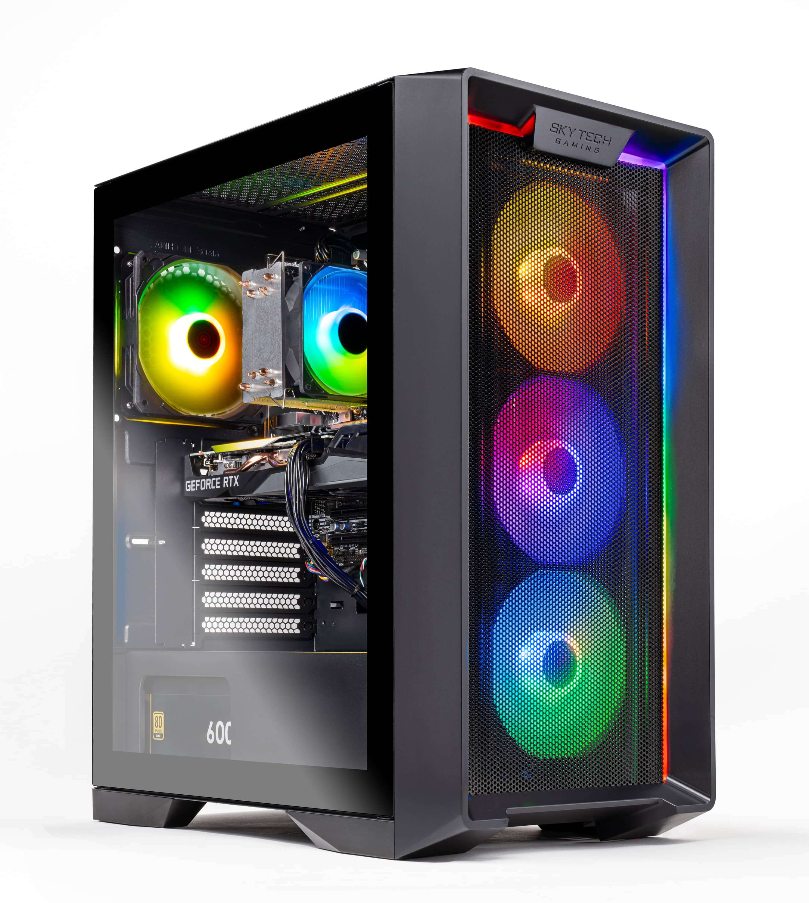 Skytech Gaming - Nebula Gaming Desktop - Intel Core i5-12400F - 16GB Memory - NVIDIA GeForce RTX 3050 - 500GB NVMe SSD - Black - Front_Zoom