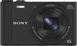 Sony - DSC-WX350 18.2-Megapixel Digital Camera - Black - Larger Front