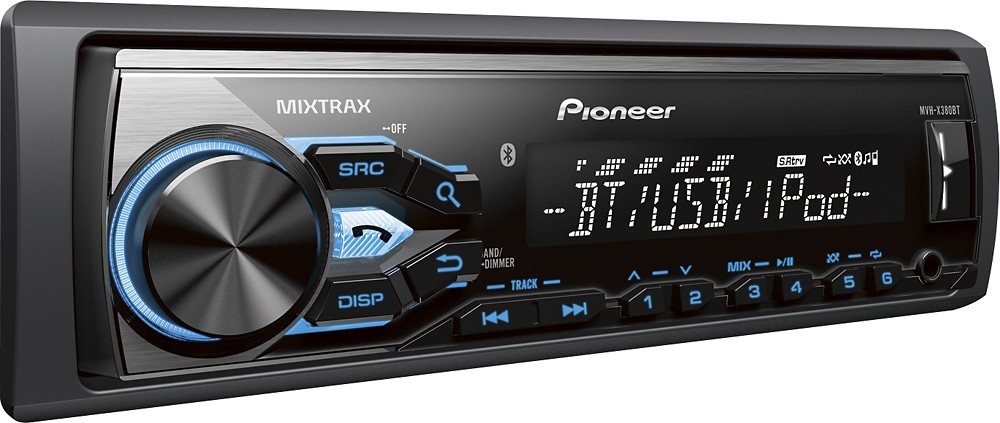 Best Buy: Pioneer MIXTRAX CD Built-In Bluetooth Apple® iPod®- and Satellite  Radio-Ready In-Dash Car Stereo Black DEHX3800S