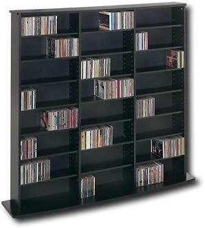 Angle Standard. PrePac - Triple Width Wall Storage - Black.
