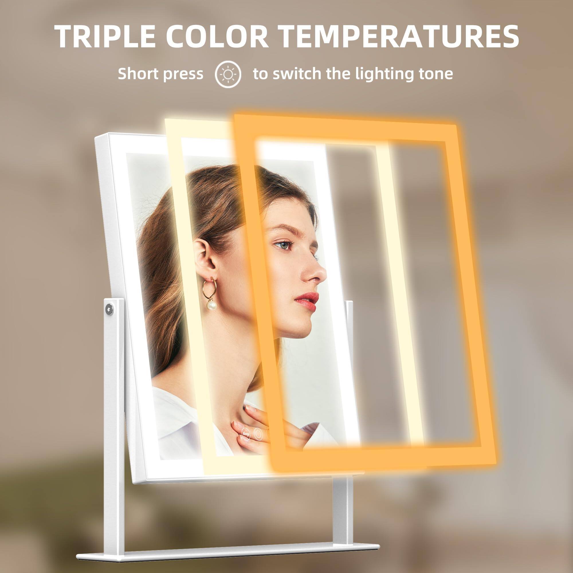 TRIPLE COLOR TEMPERATURES  
Short press to switch the lighting tone