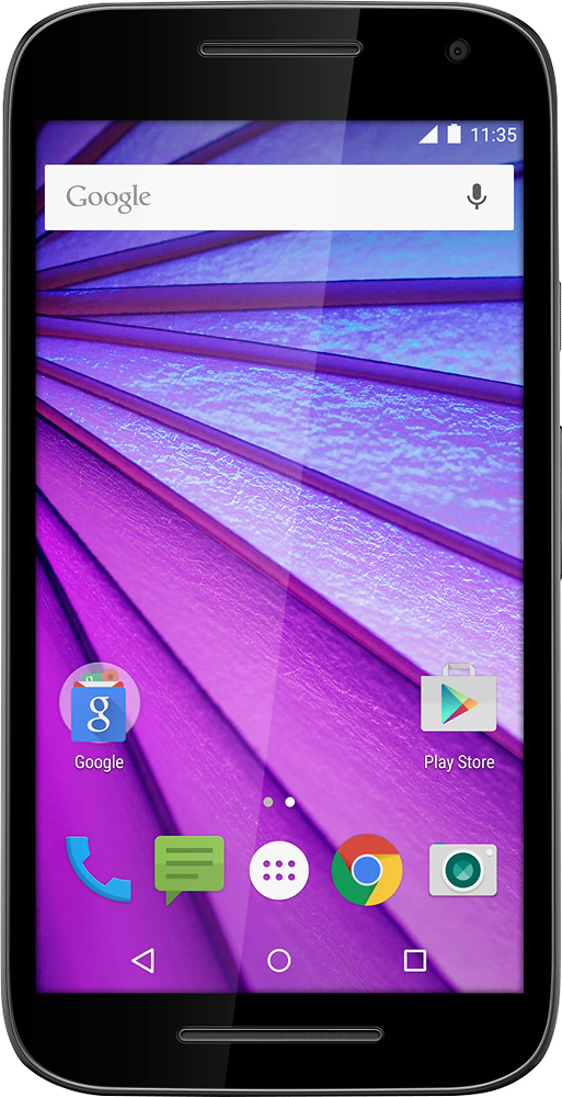 Maak plaats Prestatie Scharnier Best Buy: Virgin Mobile Moto G (3rd Generation) with 8GB Memory Cell Phone  Black MOT1548AVB