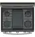 Alt View 14. GE - Profile Series 6.8 Cu. Ft. Self-Cleaning Freestanding Double Oven Gas Convection Range.