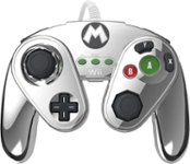 Front Zoom. PDP - Wired Fight Pad for Nintendo Wii U - Silver.
