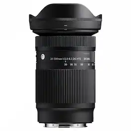 Sigma - 20-200mm f/3.5-6.3 DG Contemporary Lens for L Mount - Black