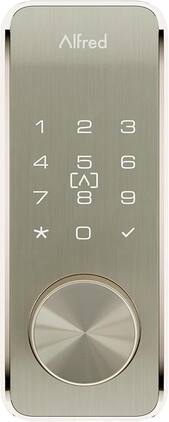 Alfred - DB2S Smart Rfid Deadbolt Lock W/Key Nickel - Satin