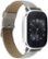 Angle Zoom. ASUS - ZenWatch 2 Smartwatch 45mm Stainless Steel - Silver/Khaki Leather.