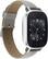 Angle. ASUS - ZenWatch 2 Smartwatch 45mm Stainless Steel - Silver/Khaki Leather.