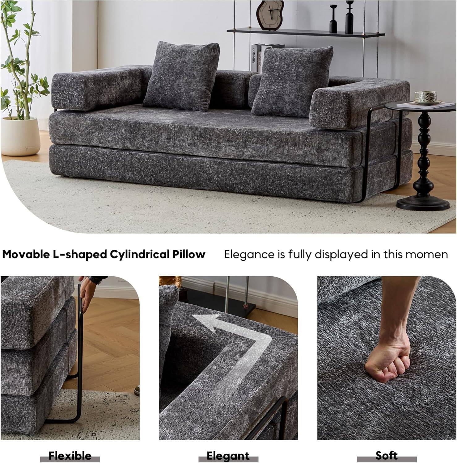 Movable L-shaped Cylindrical Pillow  
Elegance is fully displayed in this moment  

Flexible  
Elegant  
Soft