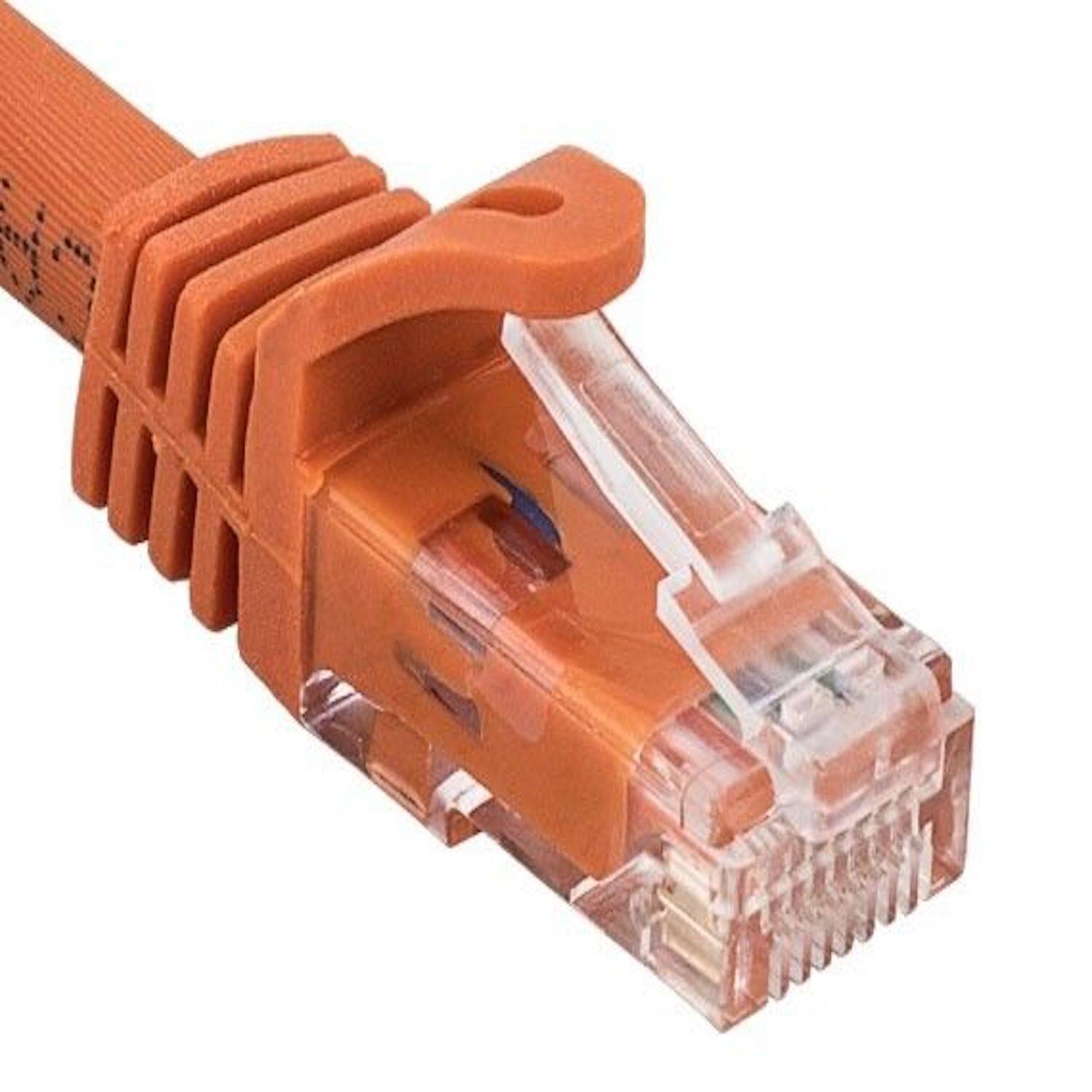 Angle. Sanoxy - SANOXY Cables and Adapters; 0.5ft Cat6a 600 MHz UTP Snagless Ethernet Network Patch Cable, Orange - Orange.