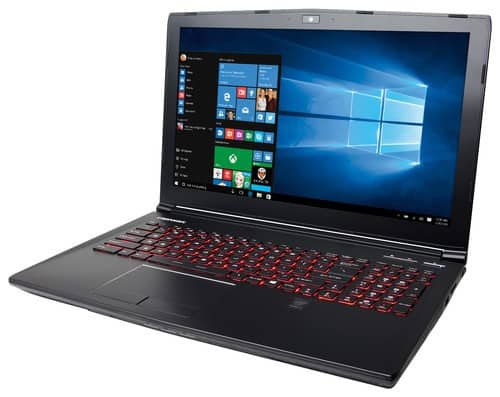 Front. CyberPowerPC - Fangbook III 15.6" Laptop - Intel Core i7 - 16GB Memory - 1TB Hard Drive + 120GB Solid State Drive - Gray.