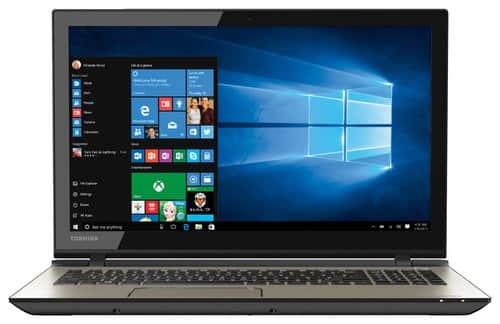 Toshiba - Satellite 15.6" 4K Ultra HD Touch-Screen Laptop - Intel Core i7 - 12GB Memory - 1TB Hard Drive - Brushed Metal-Front_Standard 