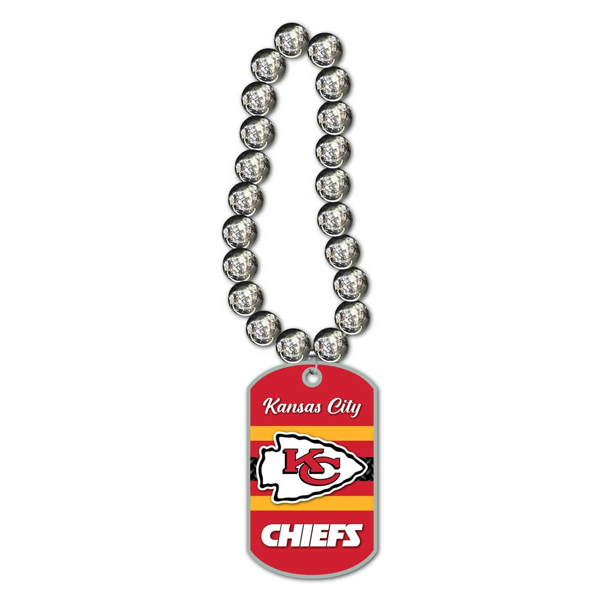 MOJO - Kansas City Chiefs Jumbo Dog Tag Necklace - Red price history on PriceWatchPro
