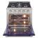 Alt View 1. Kucht - 30 in. 4.2 cu. ft. Natural Gas Range with Sealed Burners and Convection Oven in Blue - Blue.