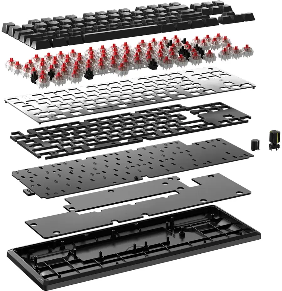 Alt View 24. CORSAIR - K70 CORE TKL Compact Wired RGB Pre-Lubed Linear Mechanical Switches Gaming Keyboard with Sound - Black.