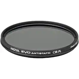 Hoya - Evo Antistatic CPL Circular Polarizer Filter - 46mm - Dust / Stain / Water Repellent, Low-Profile Filter Frame