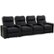 Angle Zoom. Octane Seating - Turbo XL700 Straight 4-Seat Manual Recline Home Theater Seating - Black.