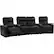 Alt View 11. Octane Seating - Turbo XL700 Curved 4-Seat Manual Recline Home Theater Seating with Middle Loveseat - Black.
