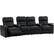 Alt View 12. Octane Seating - Turbo XL700 Curved 4-Seat Manual Recline Home Theater Seating with Middle Loveseat - Black.