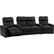 Alt View 13. Octane Seating - Turbo XL700 Curved 4-Seat Manual Recline Home Theater Seating with Middle Loveseat - Black.