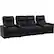 Angle. Octane Seating - Turbo XL700 Straight 4-Seat Power Recline Home Theater Seating with Middle Loveseat - Black.