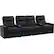 Alt View 12. Octane Seating - Turbo XL700 Straight 4-Seat Power Recline Home Theater Seating with Middle Loveseat - Black.