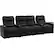 Alt View 13. Octane Seating - Turbo XL700 Straight 4-Seat Power Recline Home Theater Seating with Middle Loveseat - Black.