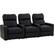 Front. Octane Seating - Turbo XL700 Straight 3-Seat Power Recline Home Theater Seating - Black.