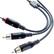 Alt View Standard 20. Spider - Composite Audio/Video Cable - Gray.