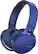 Angle. Sony - Extra Bass Wireless Over-the-Ear Headphones - Blue.