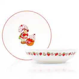 Silver Buffalo - Strawberry Shortcake 9-Inch Ceramic Coupe Dinner Bowl - Multi-Colored