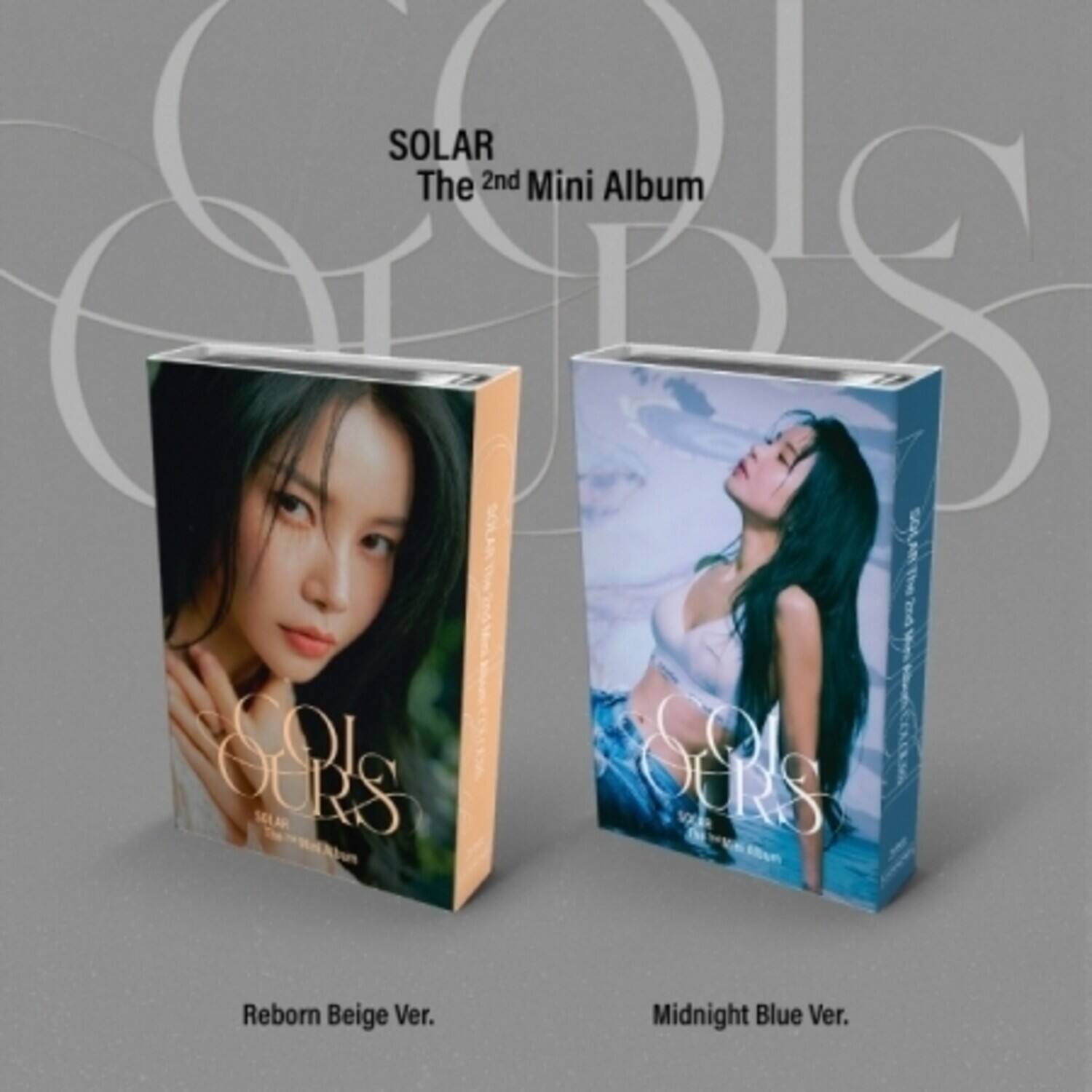 SOLAR  
The 2nd Mini Album  
Ours  
Reborn Beige Ver.  
Midnight Blue Ver.